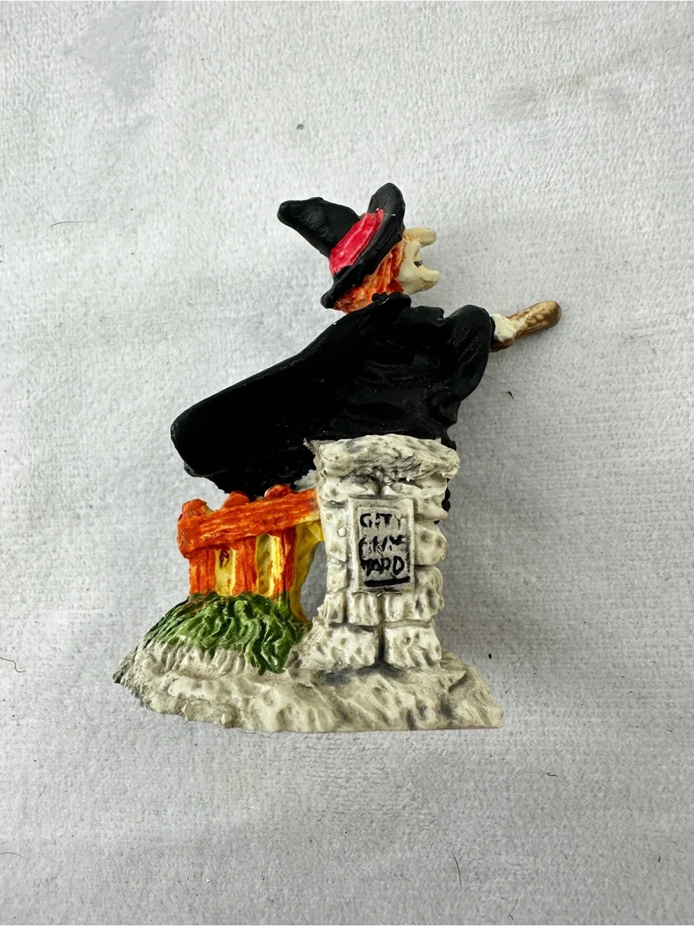 Vintage 90s Haunted Haven Harvest Miniature Halloween Figures Spooky Skull Small